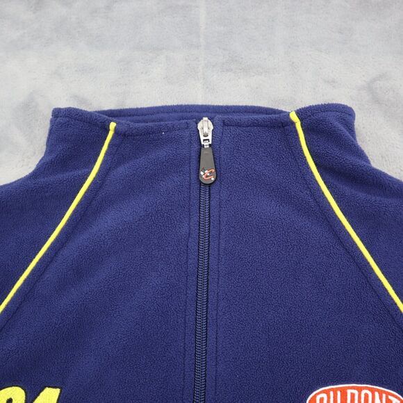 Chase Authentics Sweater Mens 2XL Blue Long Sleeve Side Pockest Chest Zipper - Picture 8 of 16